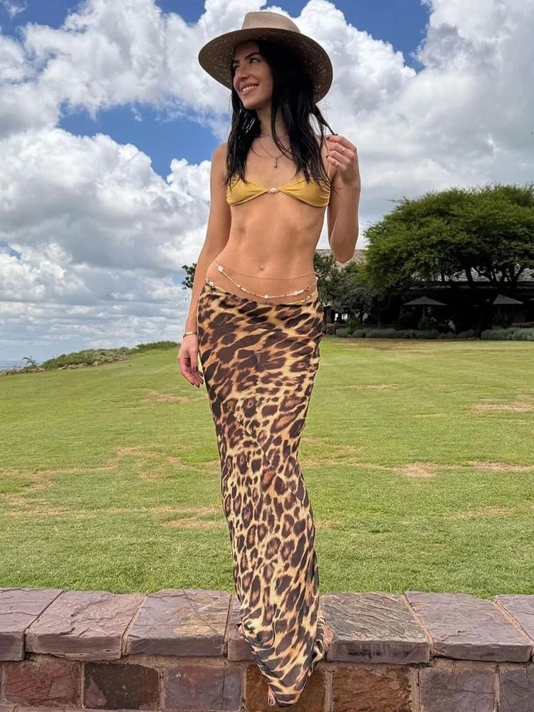 Sexy Elegant Skirt Leopard Printed - Lunara shop