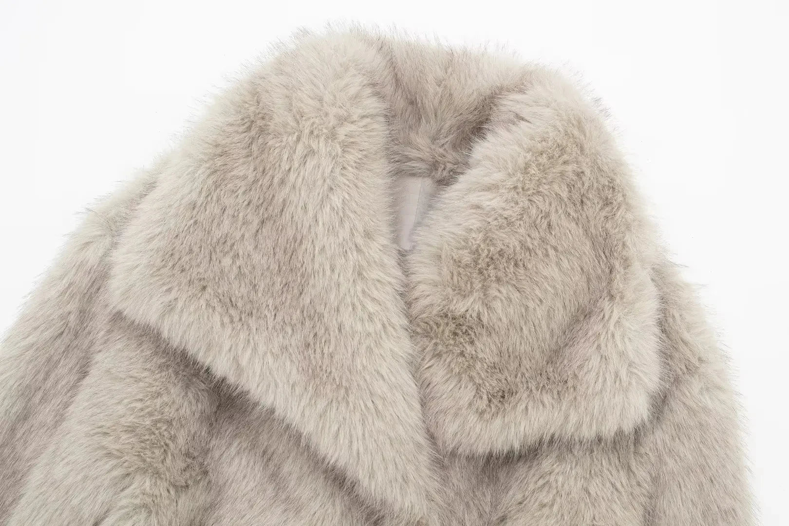 Elegant Faux Fur Coat Warm Fluffy - Lunara shop