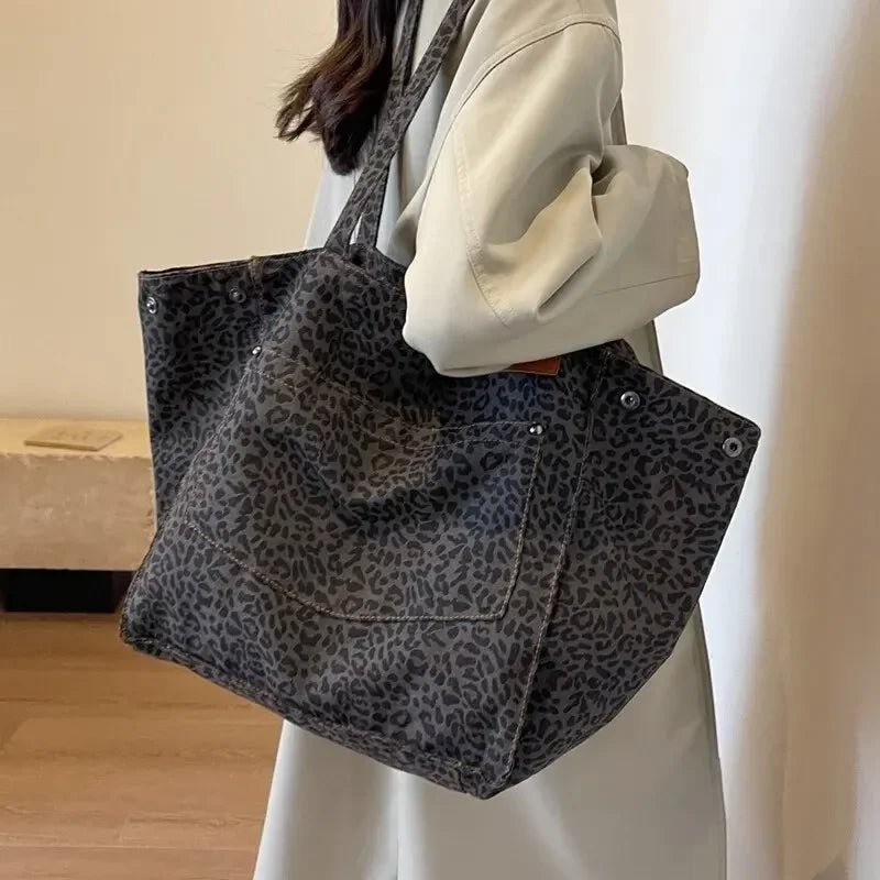 Leopard Vintage Bag - Lunara shop