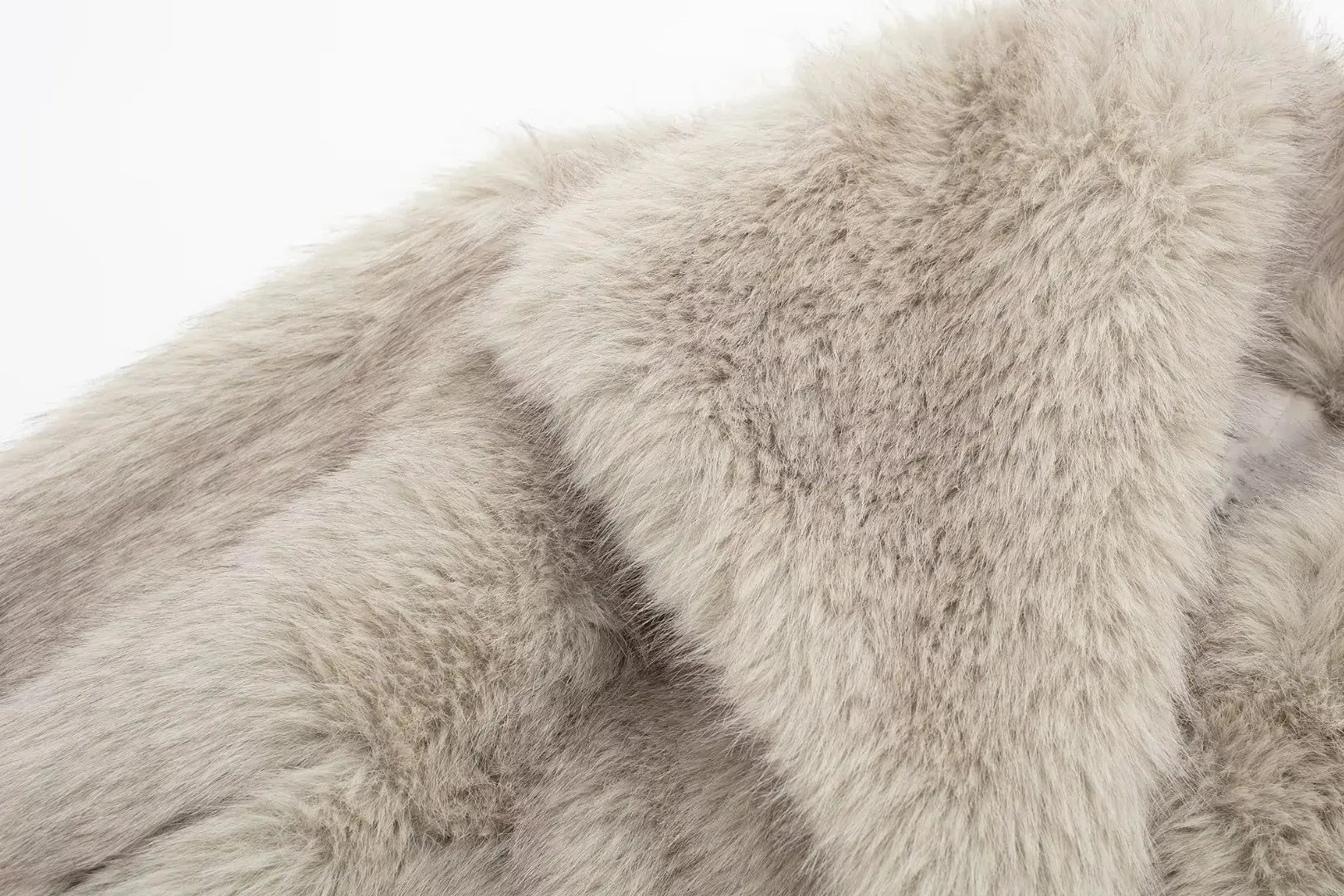 Elegant Faux Fur Coat Warm Fluffy - Lunara shop
