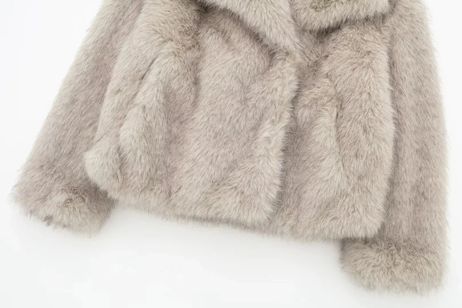 Elegant Faux Fur Coat Warm Fluffy - Lunara shop