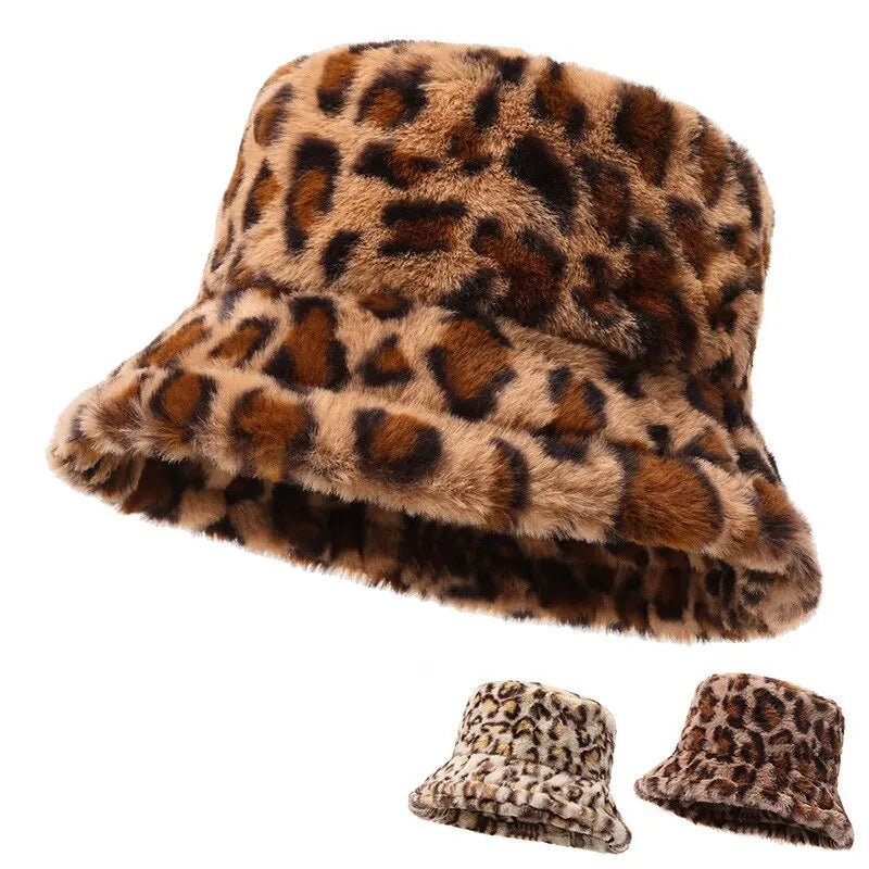 Hat Animal Print Bucket Hat - Lunara shop