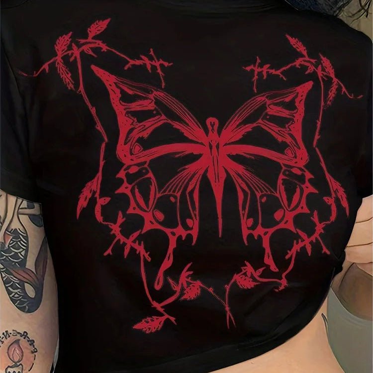 Vintage Fairy Grunge Butterfly 90S Women T-shirt - Lunara shop