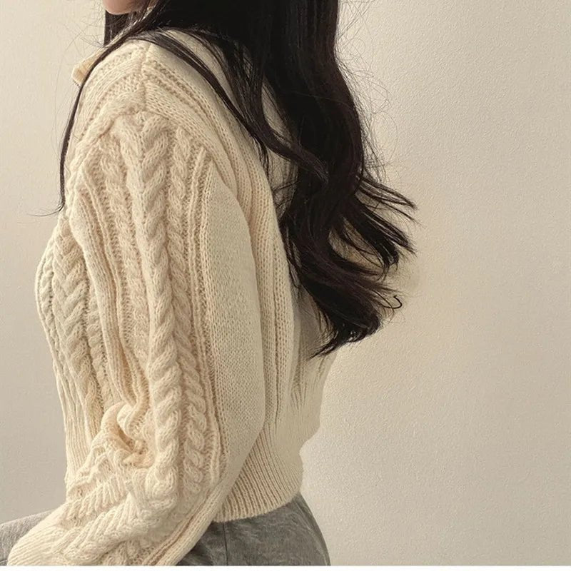 Top Cardigan Sweater Autumn Winter - Lunara shop