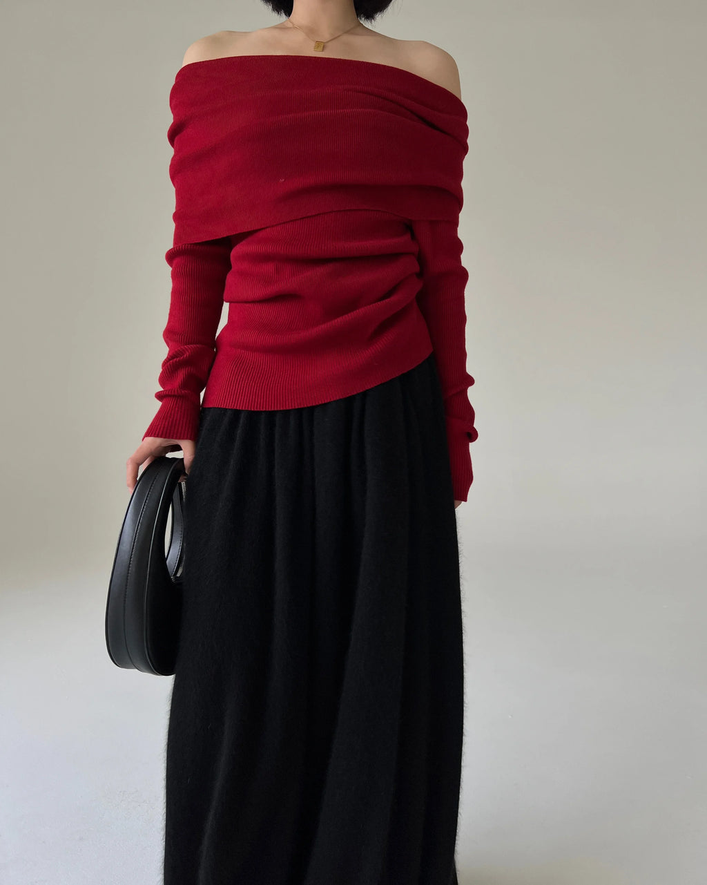 Autumn Winter Off Shoulder Sweater - Lunara shop