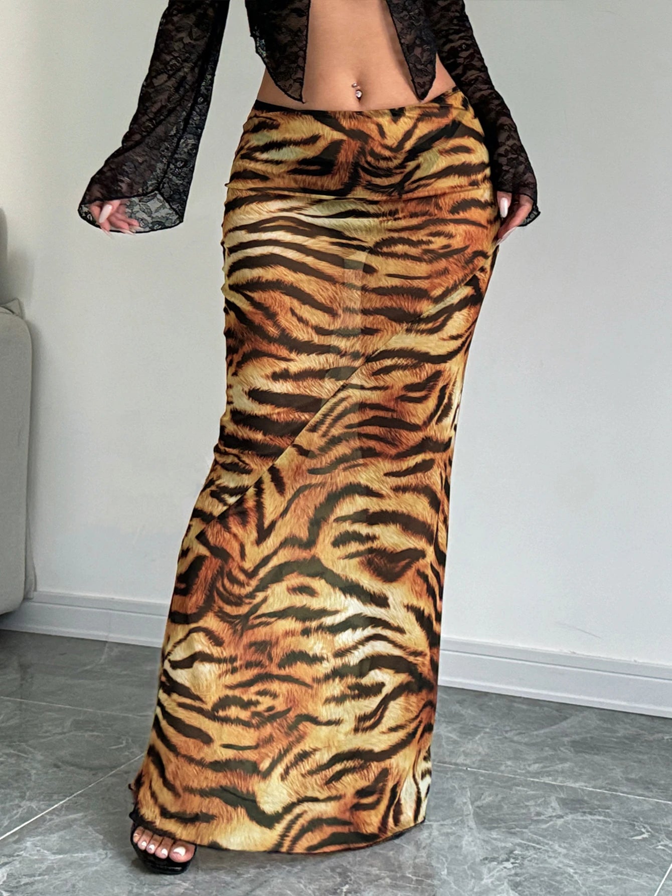 Sexy Elegant Skirt Leopard Printed