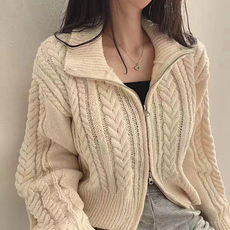 Top Cardigan Sweater Autumn Winter - Lunara shop