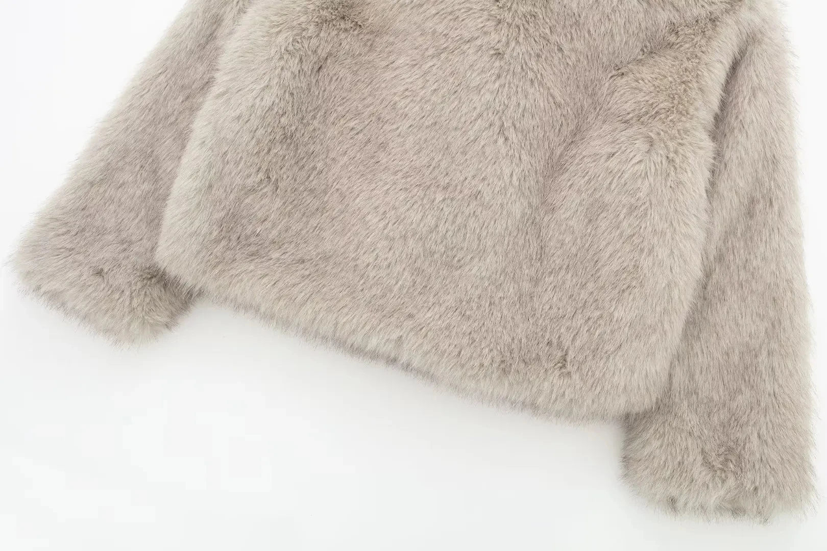 Elegant Faux Fur Coat Warm Fluffy - Lunara shop