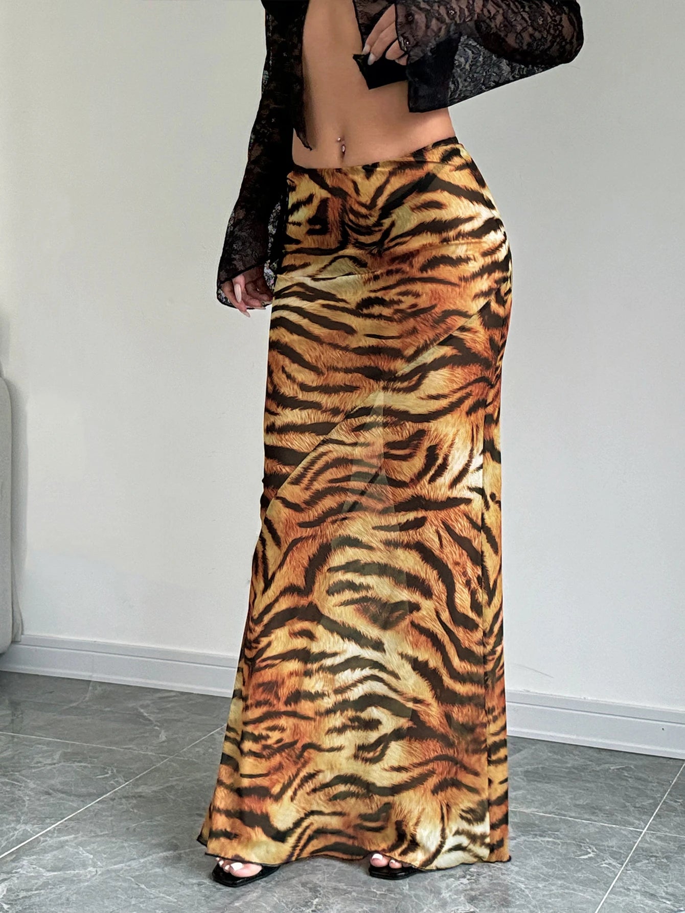 Sexy Elegant Skirt Leopard Printed