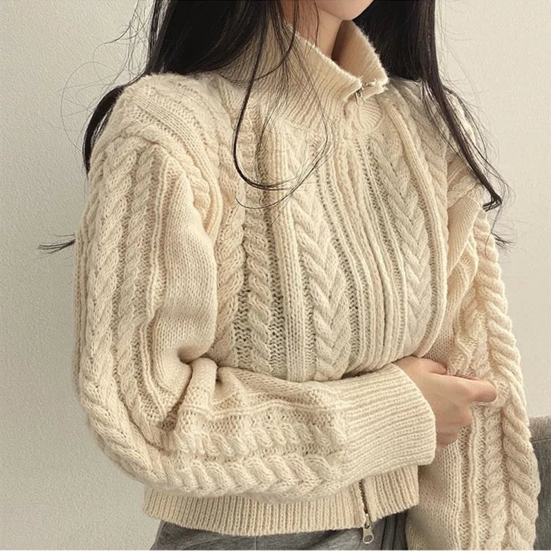 Top Cardigan Sweater Autumn Winter - Lunara shop