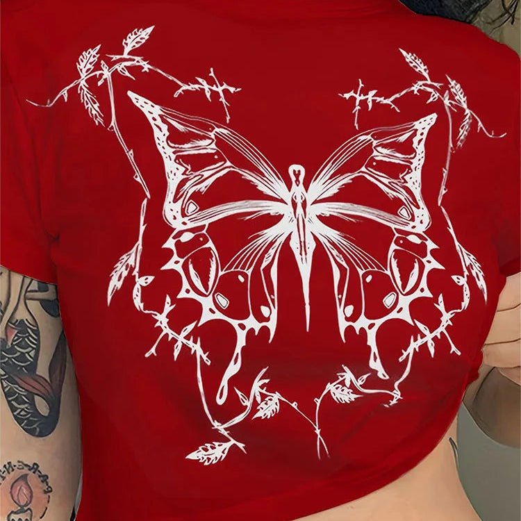 Vintage Fairy Grunge Butterfly 90S Women T-shirt - Lunara shop